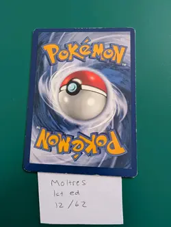 Pokemon Moltres TCG Holo Card Fossil 1st Edition Rare #12/62 MP/HP - Image 4