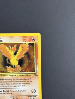 Wizards Pokemon TCG Moltres 12/62 Fossil Holo Rare HP70 English 1999 Unlimited - Image 4