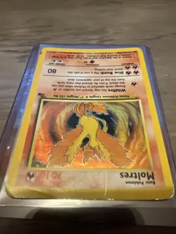 Pokemon TCG Moltres Fossil Holo Card 12/62 MP - Image 3