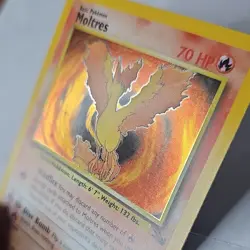 Pokemon TCG Moltres Fossil Holo Rare Unlimited 12/62 NM great cond - Image 4