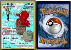2022 Pokemon, Brilliant Stars Trainer Gallery, #TG03/TG30 Octillery, Holo Rare - Image 1