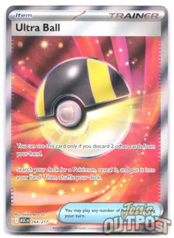 Ultra Ball 264/217 Ultra Rare ME: Ascended Heroes Pokemon NM - Image 1