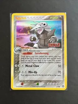Pokemon TCG Aggron EX Power Keepers 1/108 Reverse Holo Rare Stamped MP - Image 1