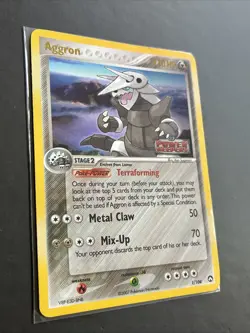 Pokemon TCG Aggron EX Power Keepers 1/108 Reverse Holo Rare Stamped MP - Image 2