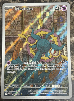 Pokemon TCG Mega Evolution PITCH BLACK DHELMISE 91/84 Illustration - Image 1