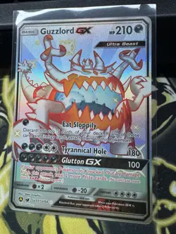 Guzzlord GX - SV71/SV94 - Pokemon Hidden Fates Sun & Moon Shiny Rare Card - Image 3