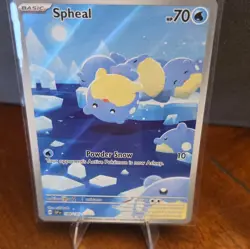 The Pokemon Company Spheal 199/191 Sv08 Surging Sparks Illustration Rare Holo - Image 3