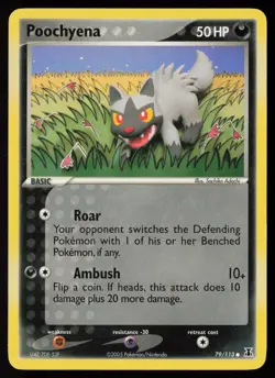 Poochyena 79/113 Common Delta Species Pokemon Lightly Played - Image 1