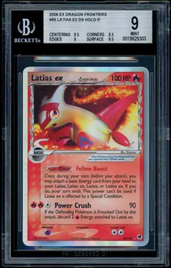 Pokemon EX DRAGON FRONTIERS #95/101 Latias ex Ultra Rare Holo ENG - BGS 9 MINT - Image 1