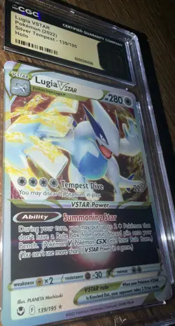 LUGIA VSTAR Pokemon 2022 Silver Tempest - 139/195 Holo CGC PRISTINE 10 - Image 3