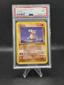 1999 POKEMON JUNGLE 1ST EDITION #50 CUBONE PSA 9 - Image 1