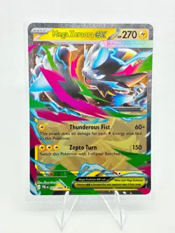 Mega Zeraora ex 027/084 Double Rare Pitch Black Pokemon Holo Near Mint - Image 1