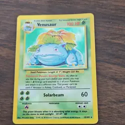 Wizards of the Coast Pokemon TCG Venusaur 15/102 Base Set Holo Rare Unlimited - Image 1