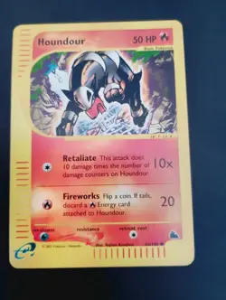 Pokemon Houndour 66/144 Reverse Holo Skyridge e-Reader Rare Near Mint NM - Image 1