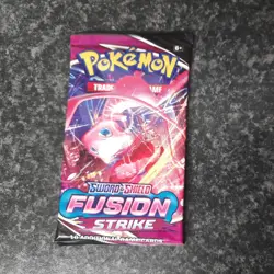 2022 Pokemon Sword & Shield TCG Fusion Strike 1 Booster Pack (10 Cards Inside) - Image 1