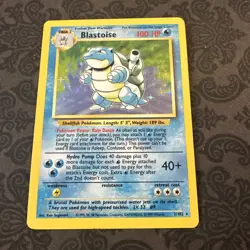 Pokemon TCG - Blastoise 2/102 Base Set Holo - Image 1