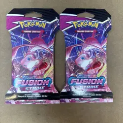 Pokemon TCG Sword & Shield 08 Fusion Strike Sleeved Booster Pack (2 Packs) 820650809170 - Image 1