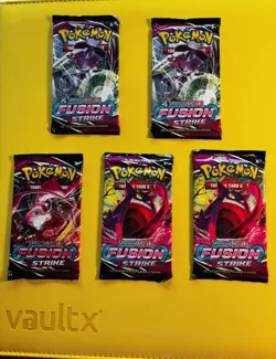 Pokemon TCG Sword&Shield Fusion Strike Booster Pack New and Sealed 5 Packs - Image 3