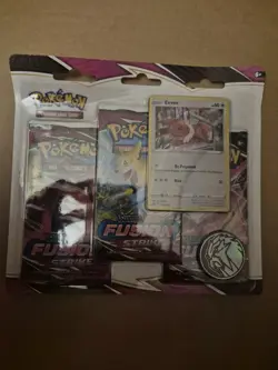 Pokemon TCG Fusion Strike Evee Triple Booster Blister Pack New Sealed UK Seller - Image 1
