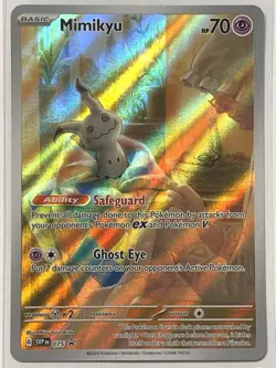 Pokemon TCG - Mimikyu SVP075 Black Star Promo Illustration Rare - NM - Image 1