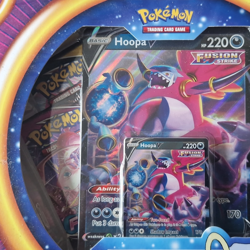 Pokemon TCG Fusion Strike Hoopa V Collection Pack - 4 Booster Packs (10 Cards) - Image 1