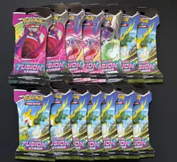 Pokemon TCG - SWSH - Fusion Strike - Sleeved Booster Pack x14 - New & Sealed - Image 1
