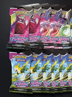 Pokemon TCG - SWSH - Fusion Strike - Sleeved Booster Pack x14 - New & Sealed - Image 2