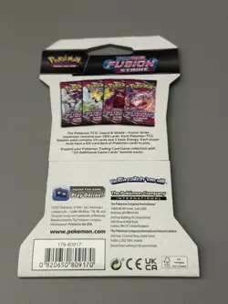 X4 Pokemon TCG: Sword & Shield-Fusion Strike Sleeved Booster Pack Sealed 820650809163 - Image 4