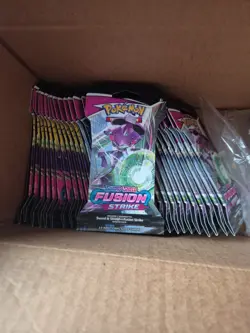 Pokemon TCG Fusion Strike Sleeved Booster Pack New Sealed X32 - Image 1