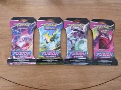 Pokemon TCG Fusion Strike Sleeved Blister Booster Pack Full Art Set Brand New - Image 1