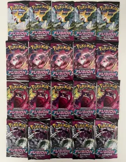 Pokemon TCG: Fusion Strike Booster Pack x20 New Factory Sealed Packs - Image 1