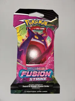 Pokemon TCG Fusion Strike Sleeved Booster Pack Sealed Random Art Sword Shield - Image 1
