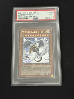 Yu-Gi-Oh! Winged Kuriboh LV10 1st Edition Ultimate Rare CRV-EN005 PSA 9 Mint - Image 1