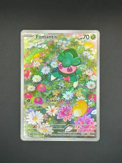 085/084 Fomantis Illustration Rare - Pokemon TCG: Pitch Black - Near Mint/Mint - Image 1
