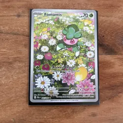 Pokemon TCG Card - Fomantis 085/084 Illustration Rare - Pitch Black Near Mint UK - Image 1