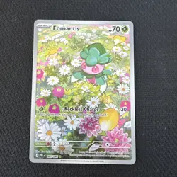 Pokemon TCG Card - Fomantis 085/084 Illustration Rare - Pitch Black Near Mint UK - Image 1