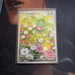 Pokemon TCG Card - Fomantis 085/084 Illustration Rare - Pitch Black Near Mint UK - Image 1