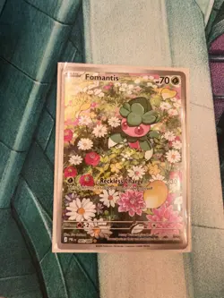 Pokemon TCG Card - Fomantis 085/084 Illustration Rare - Pitch Black Near Mint UK - Image 1