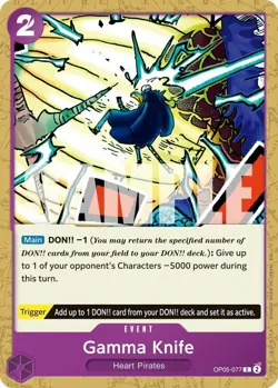 Gamma Knife (Reprint) OP05-077 Premium Booster -The Best- Vol. 2 One Piece NM - Image 1