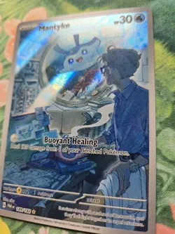 Mantyke - SV04 Paradox Rift (189/182) Full Art Illustration Rare Pokemon Card NM - Image 2