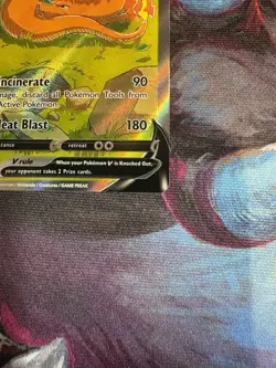 Pokemon TCG Charizard v SWSH260 Black Star Promo Holo Card Near Mint Condition - Image 3