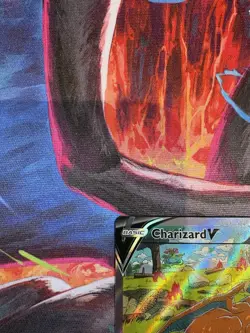 Pokemon TCG Charizard v SWSH260 Black Star Promo Holo Card Near Mint Condition - Image 5