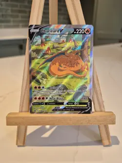 Pokemon TCG Charizard v SWSH260 Black Star Promo Holo Card Near Mint Condition - Image 1