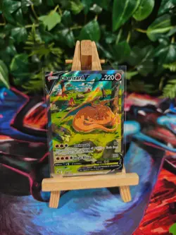 Pokemon TCG Charizard v SWSH260 Black Star Promo Holo Card Near Mint Condition - Image 1