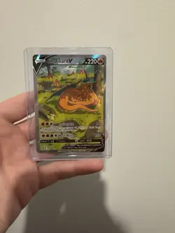 Pokemon TCG Charizard v SWSH260 Black Star Promo Holo Card Near Mint Condition - Image 1