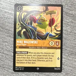 Disney Lorcana Mike Wazowski - Heroic Climber 18/207 Super Rare Reg - Image 1