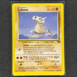 Cubone - 50/64 - Common - Jungle Set - Pokemon Card - LP - Image 1