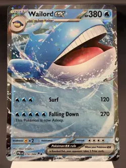 Wailord ex 016/084 - Ultra Rare Holo - Pitch Black Pokemon Card MINT - Image 1