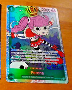 ONE PIECE CARD GAME CARTE FRANCAISE HOLO Perona OP12-034 SR FR ** - Image 1
