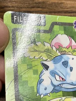 Pokemon Carddass Card Ivysaur File No. 2 Bandai Pocket Monsters 1997 Japan - Image 3